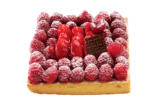 tarte-framboises-fraises