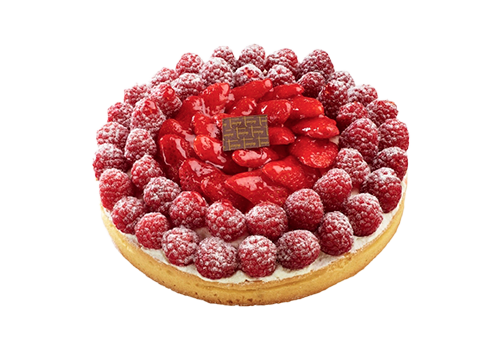 tarte framboises fraises chantilly